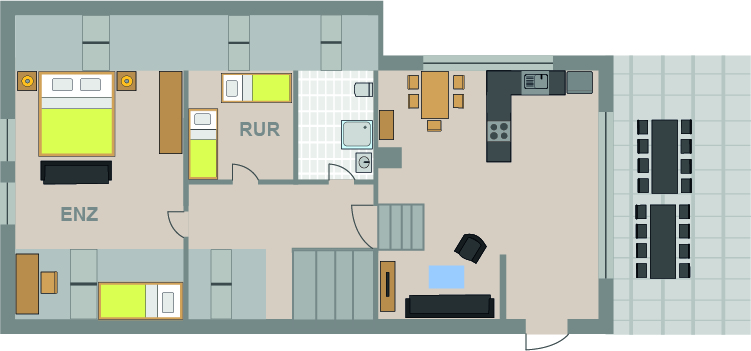  Grundriss Ferienhaus Engelsdorf Mansarde DG