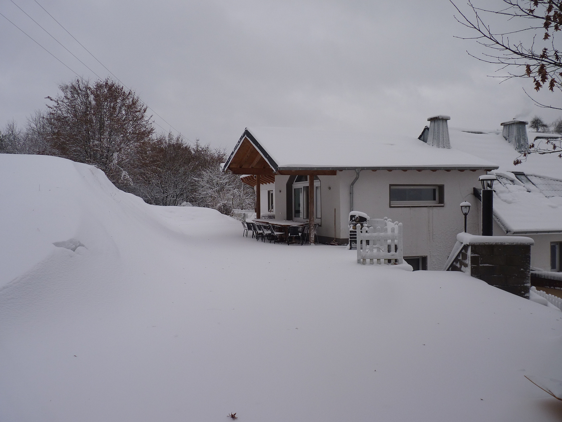 Ferienhaus Engelsdorf im Winter - Mansarde