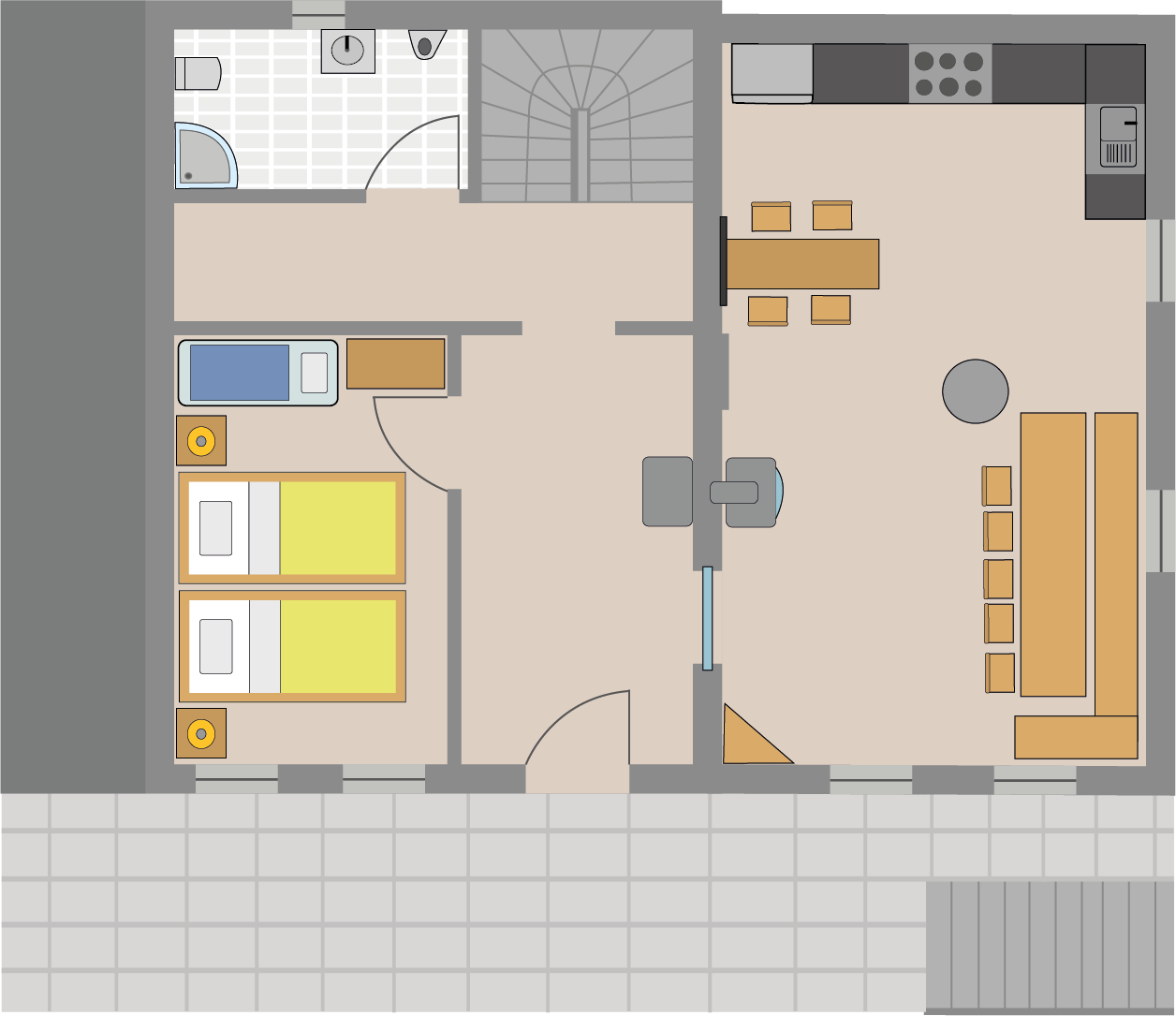 Ferienhaus Enztal Grundriss EG