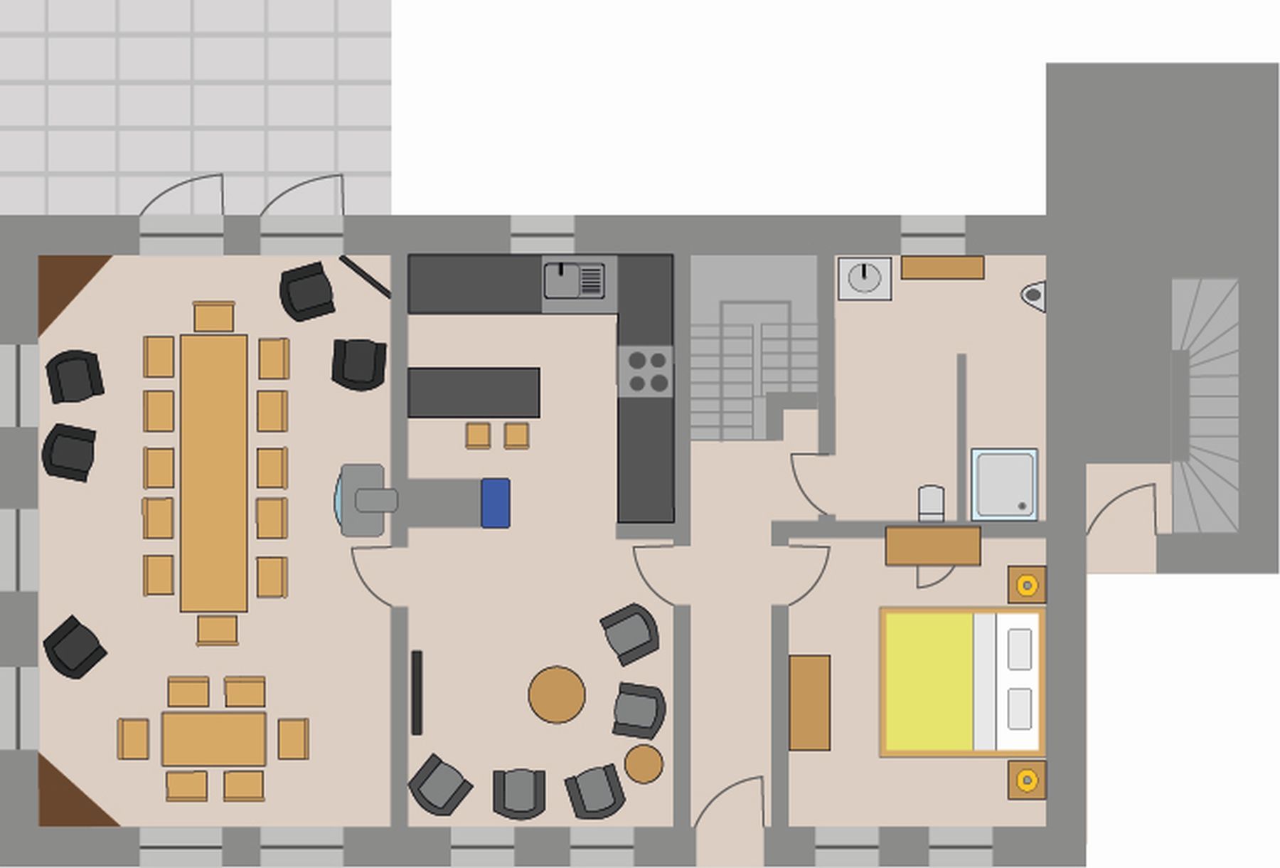 Grundriss Eifellandhaus Erdgeschoss