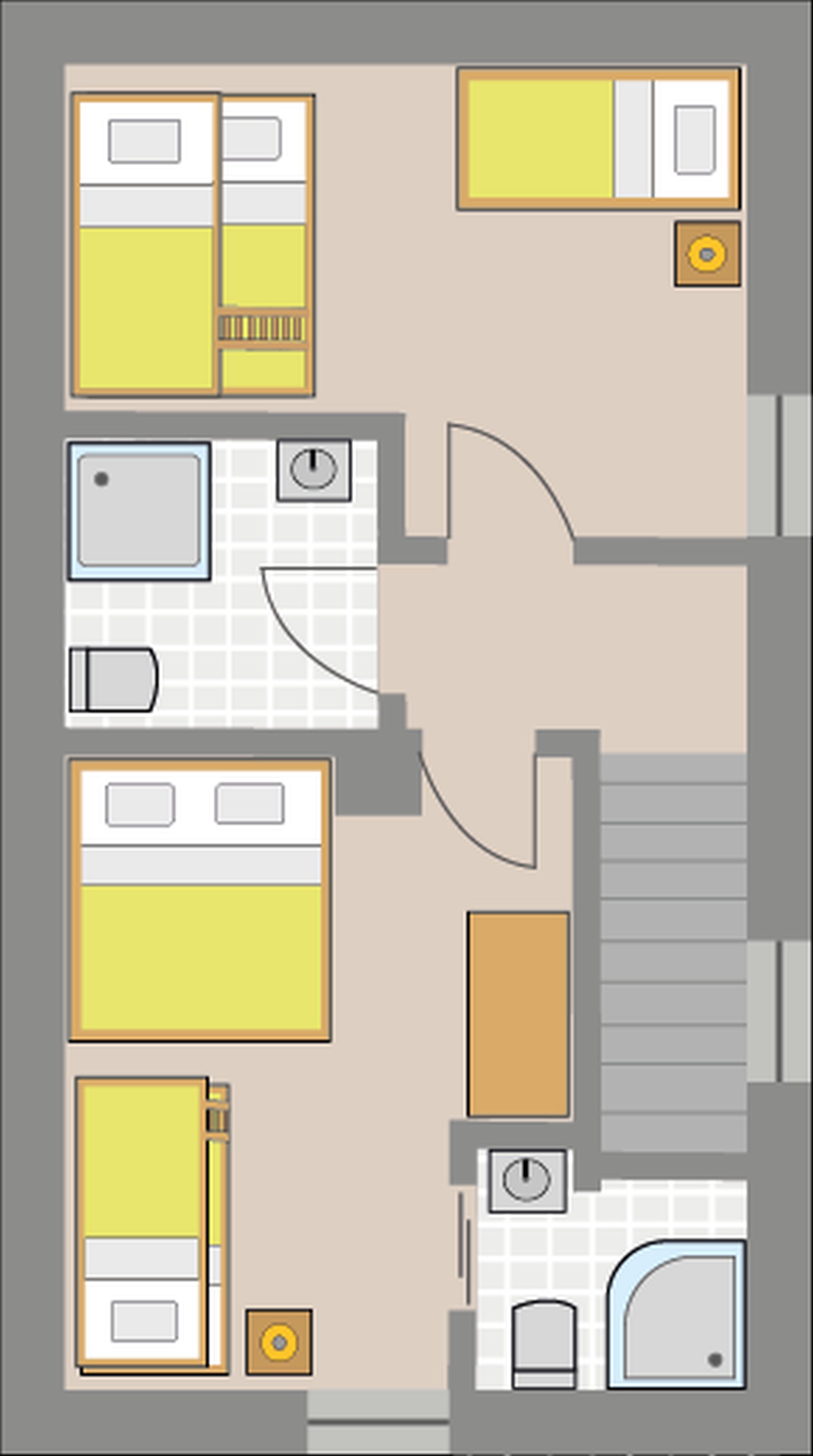 Ferienhaus Alte Münze Grundriss Obergeschoss