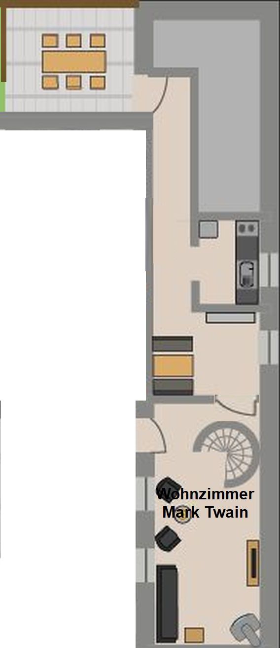 Ferienwohnung Remise im Seitentrakt - Erdgeschoss